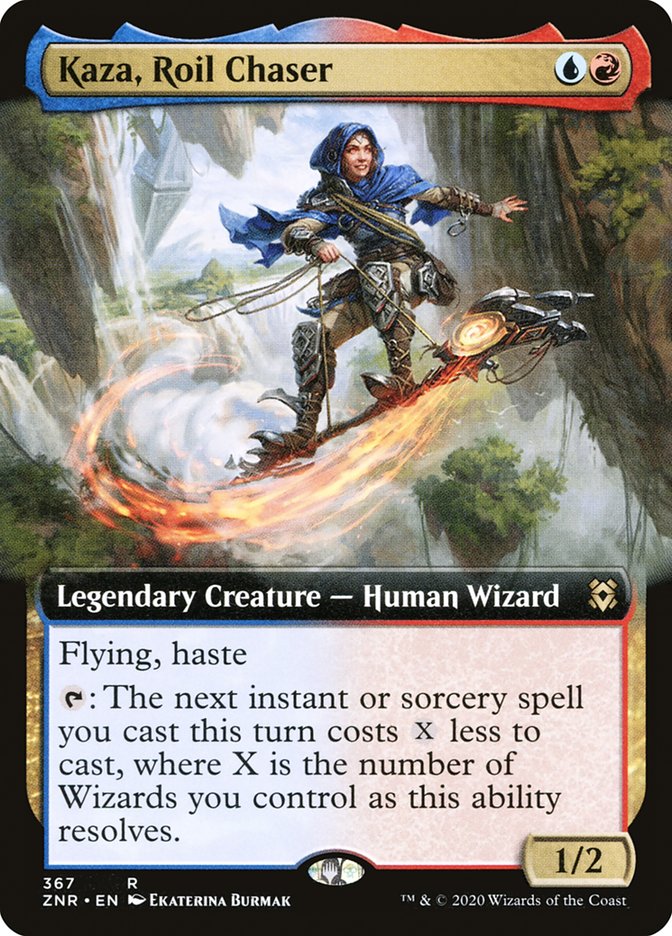 Kaza, Roil Chaser (Extended Art) [Zendikar Rising] | Clutch Gaming