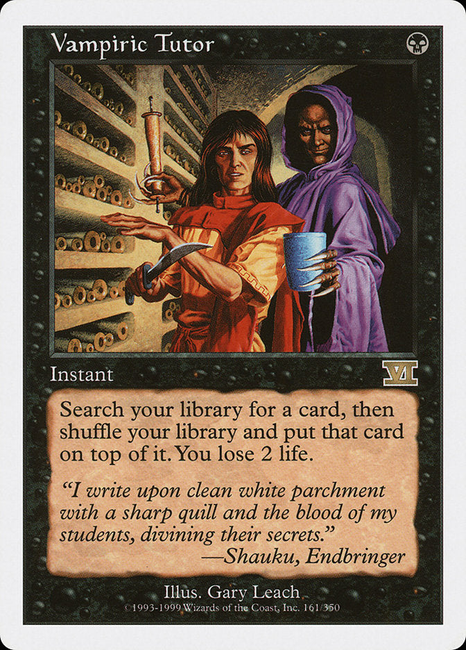 Vampiric Tutor [Classic Sixth Edition] | Clutch Gaming