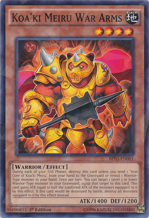 Koa'ki Meiru War Arms [BP03-EN061] Shatterfoil Rare | Clutch Gaming