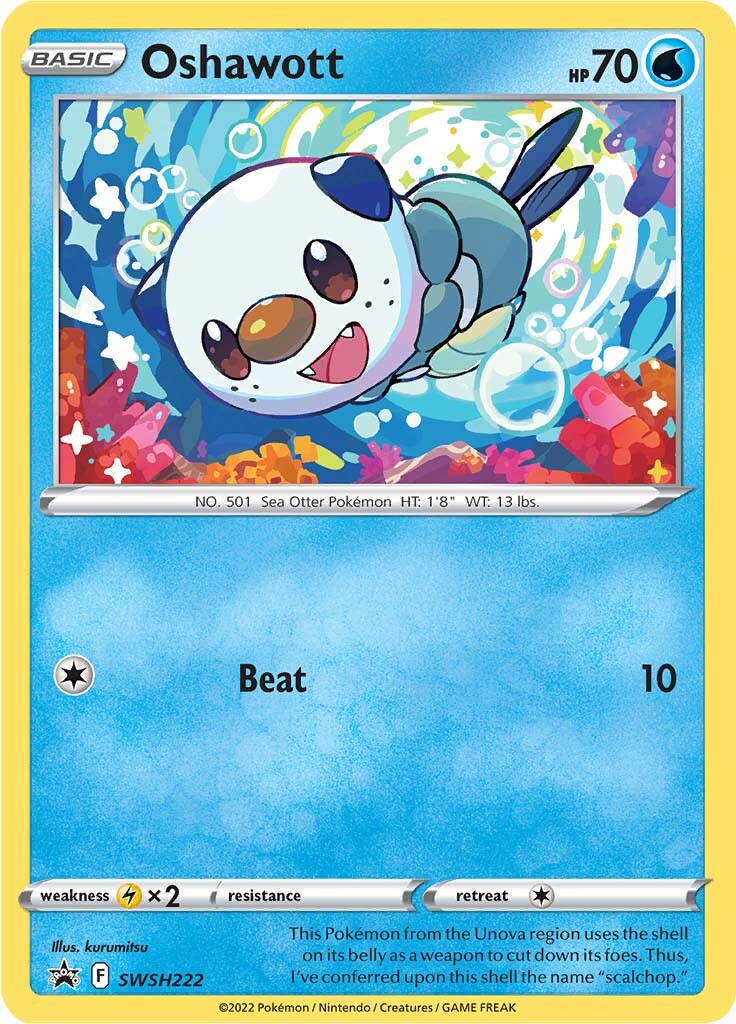 Oshawott (SWSH222) [Sword & Shield: Black Star Promos] | Clutch Gaming