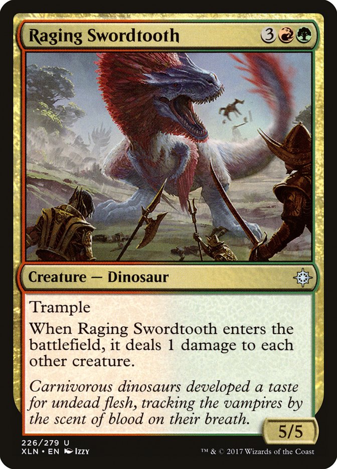 Raging Swordtooth [Ixalan] | Clutch Gaming