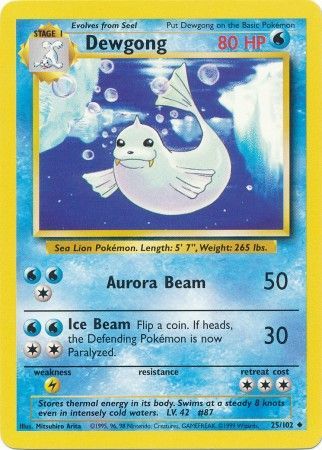 Dewgong (25/102) [Base Set Unlimited] | Clutch Gaming