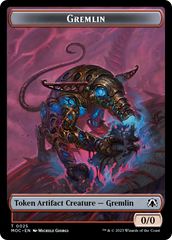 Treasure // Gremlin Double-Sided Token [March of the Machine Commander Tokens] | Clutch Gaming