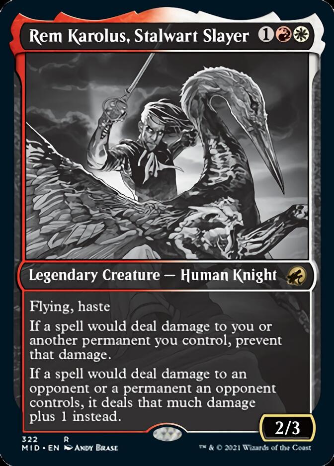 Rem Karolus, Stalwart Slayer (Showcase Eternal Night) [Innistrad: Midnight Hunt] | Clutch Gaming