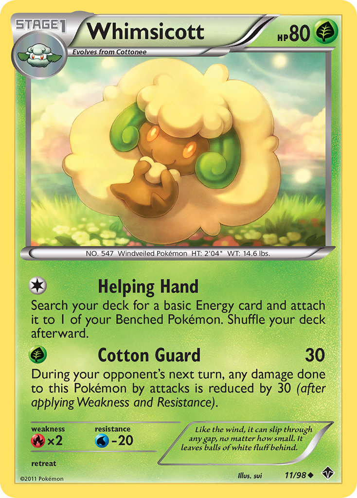 Whimsicott (11/98) [Black & White: Emerging Powers] | Clutch Gaming