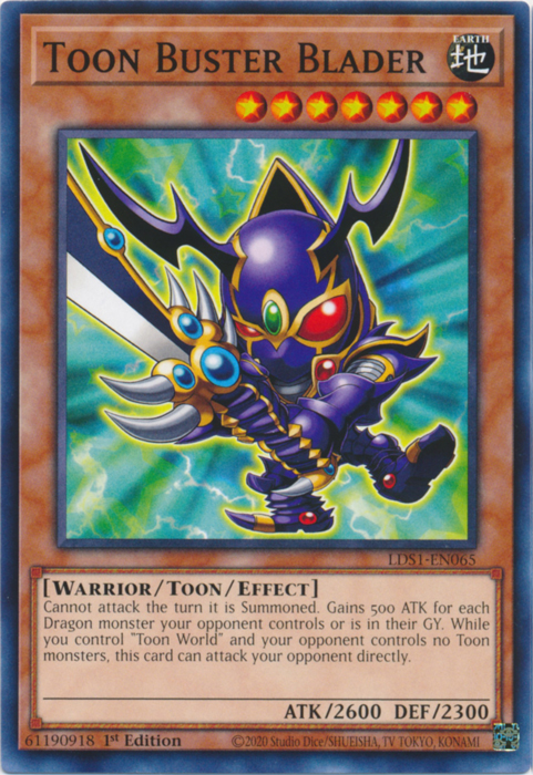 Toon Buster Blader [LDS1-EN065] Common | Clutch Gaming