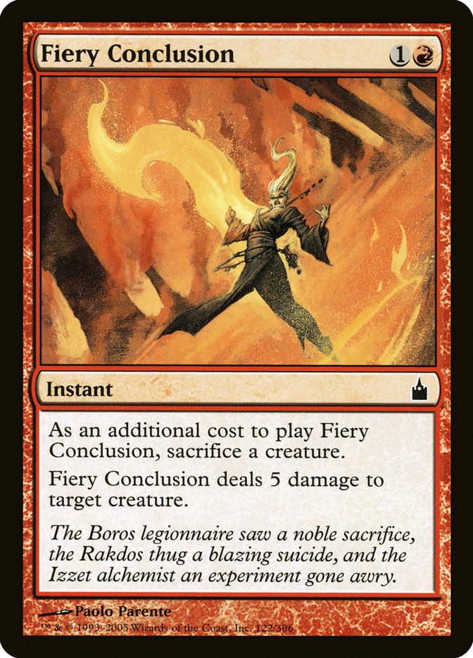 Fiery Conclusion [Ravnica: City of Guilds] | Clutch Gaming