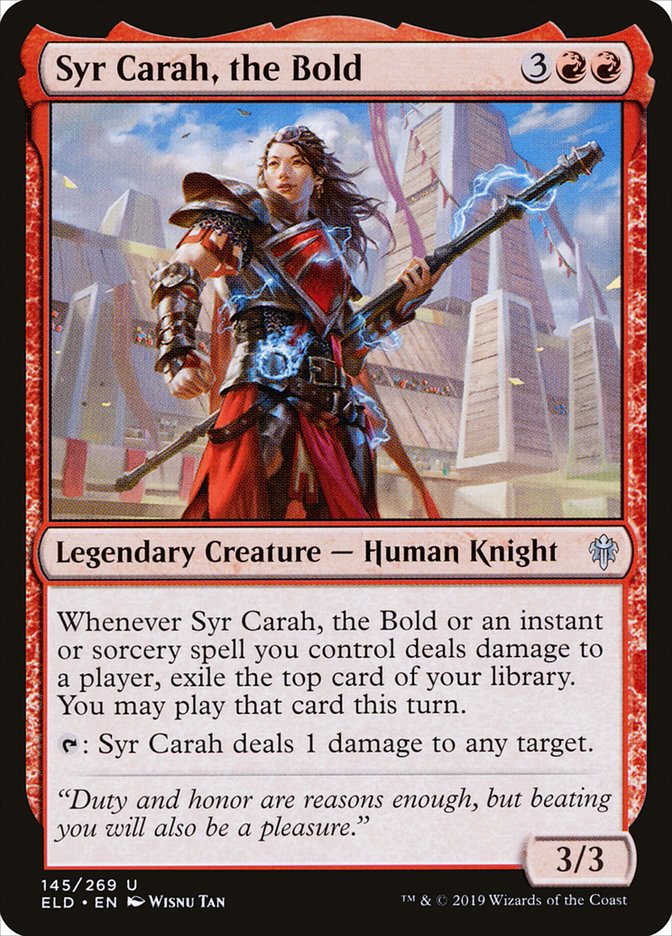 Syr Carah, the Bold [Throne of Eldraine] | Clutch Gaming