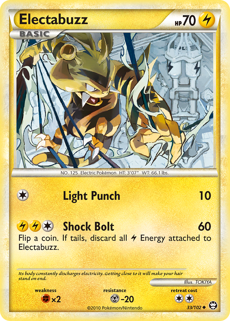 Electabuzz (33/102) [HeartGold & SoulSilver: Triumphant] | Clutch Gaming