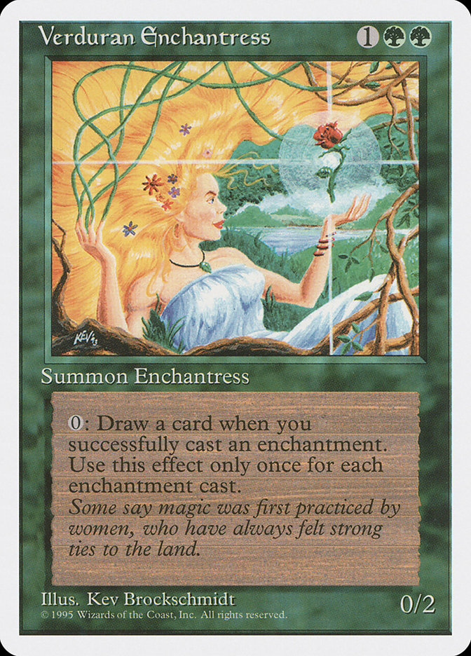 Verduran Enchantress [Fourth Edition] | Clutch Gaming