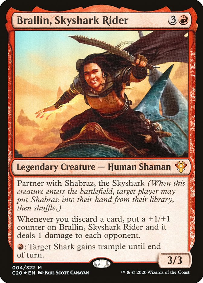 Brallin, Skyshark Rider [Commander 2020] | Clutch Gaming