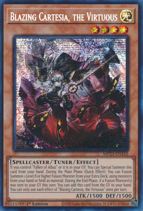 Blazing Cartesia, the Virtuous [MP23-EN162] Prismatic Secret Rare | Clutch Gaming