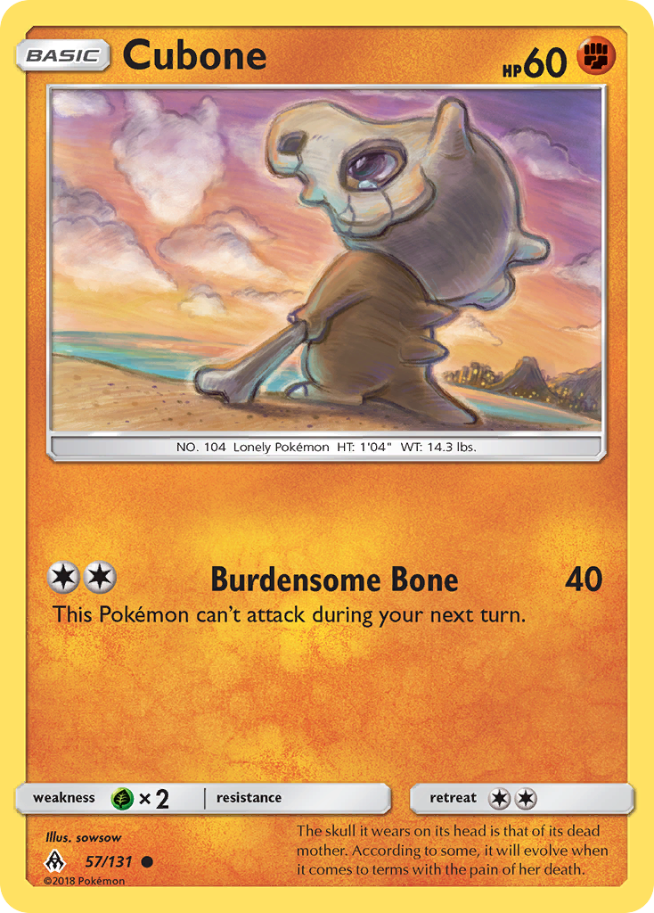 Cubone (57/131) [Sun & Moon: Forbidden Light] | Clutch Gaming