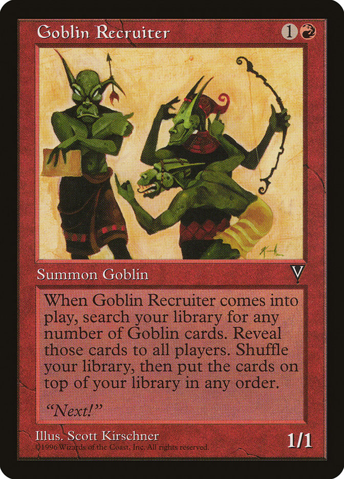 Goblin Recruiter [Visions] | Clutch Gaming