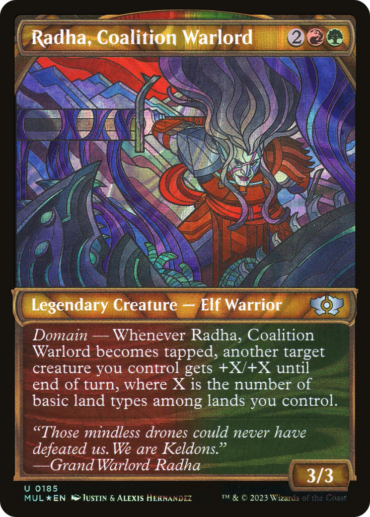 Radha, Coalition Warlord (Halo Foil) [Multiverse Legends] | Clutch Gaming