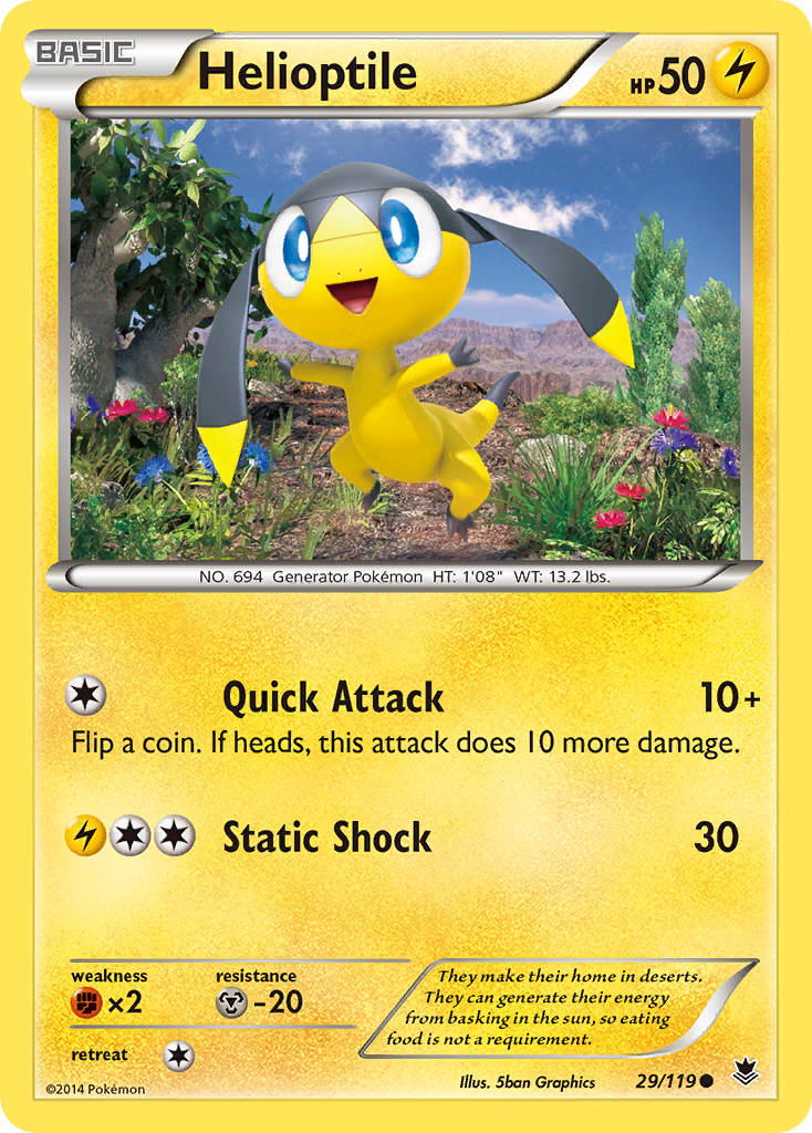 Helioptile (29/119) [XY: Phantom Forces] | Clutch Gaming