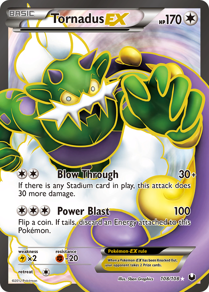 Tornadus EX (108/108) [Black & White: Dark Explorers] | Clutch Gaming