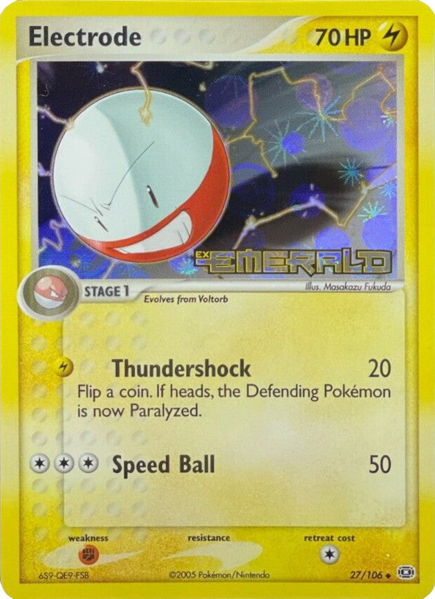 Electrode (27/106) (Stamped) [EX: Emerald] | Clutch Gaming