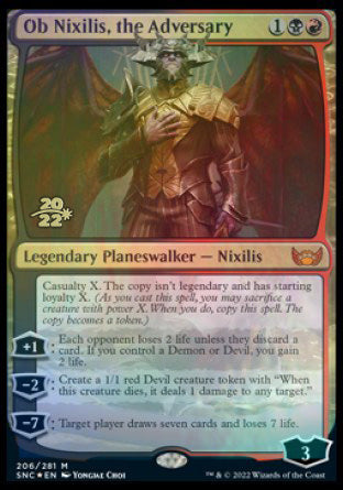 Ob Nixilis, the Adversary [Streets of New Capenna Prerelease Promos] | Clutch Gaming