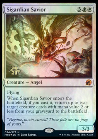 Sigardian Savior [Innistrad: Midnight Hunt Prerelease Promos] | Clutch Gaming