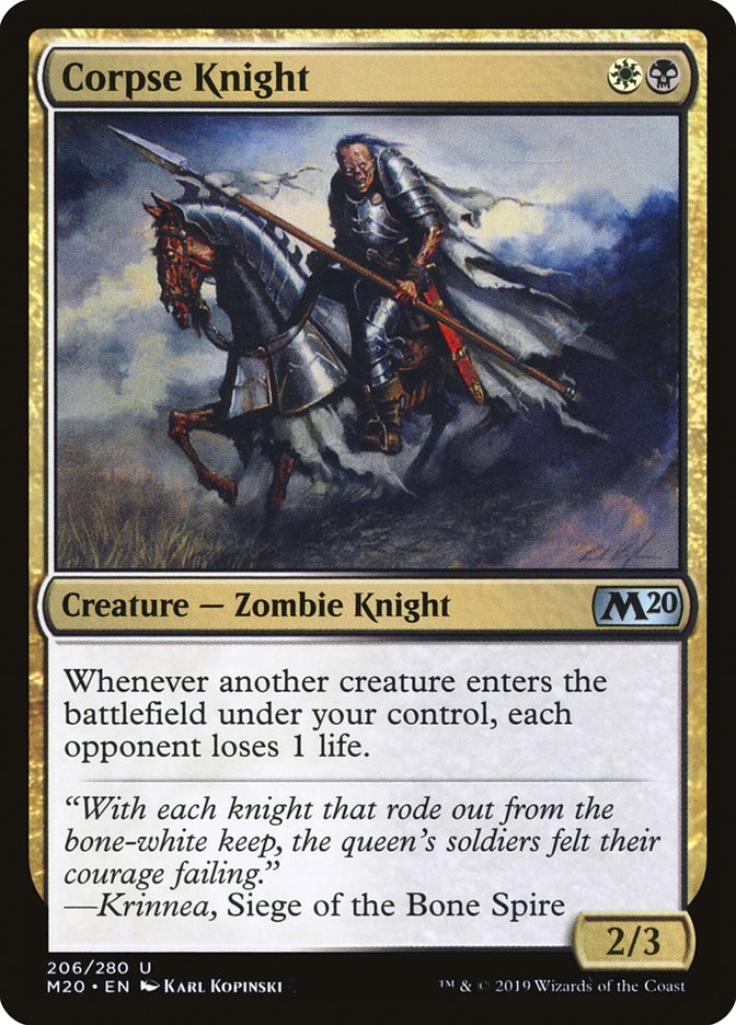 Corpse Knight (Misprint) [Core Set 2020] | Clutch Gaming