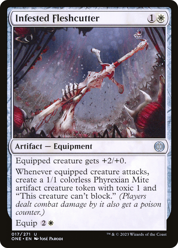 Infested Fleshcutter [Phyrexia: All Will Be One] | Clutch Gaming