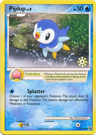 Piplup (72/100) [Countdown Calendar Promos] | Clutch Gaming