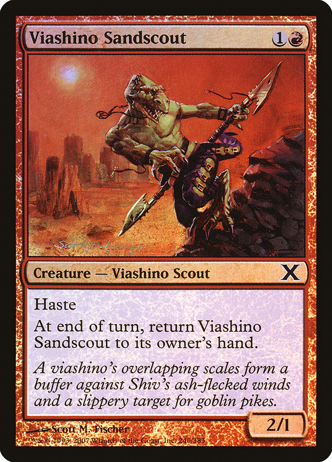 Viashino Sandscout (Premium Foil) [Tenth Edition] | Clutch Gaming