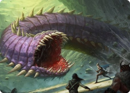 Purple Worm Art Card [Dungeons & Dragons: Adventures in the Forgotten Realms Art Series] | Clutch Gaming