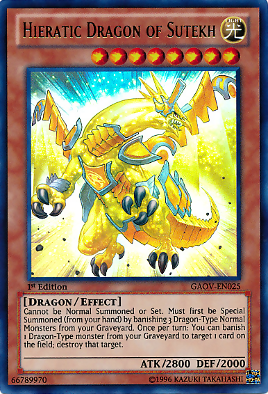 Hieratic Dragon of Sutekh [GAOV-EN025] Ultra Rare | Clutch Gaming