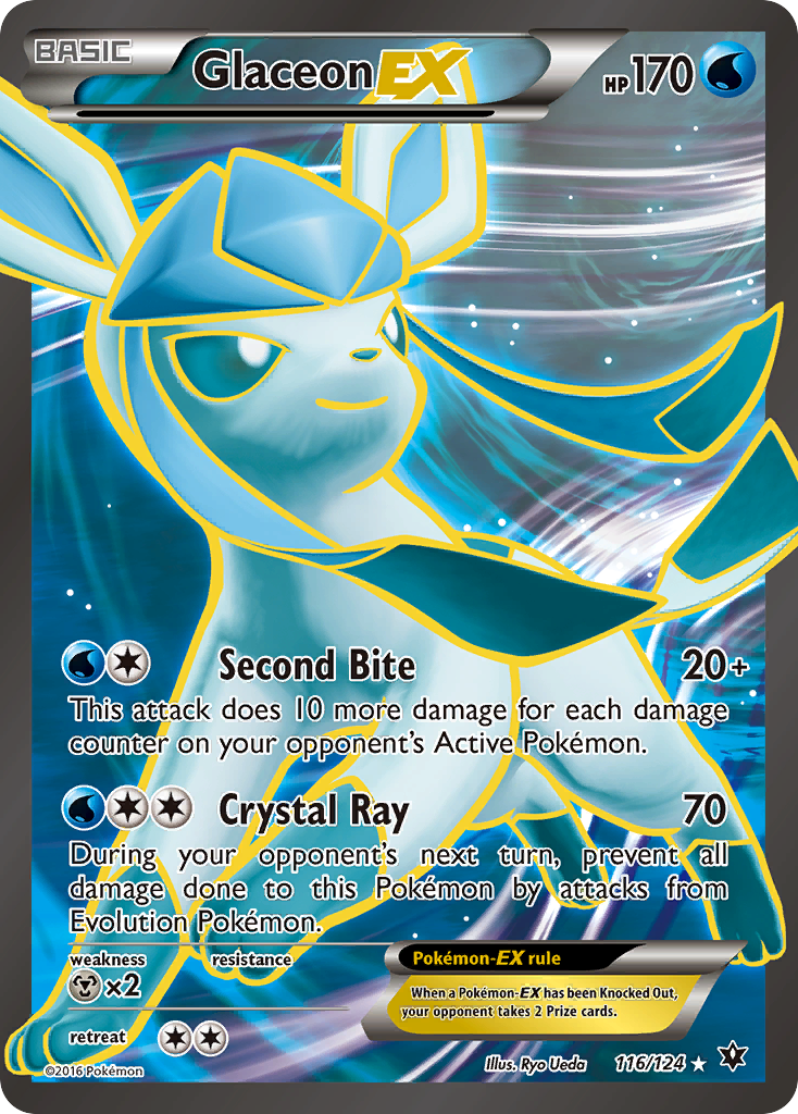 Glaceon EX (116/124) [XY: Fates Collide] | Clutch Gaming