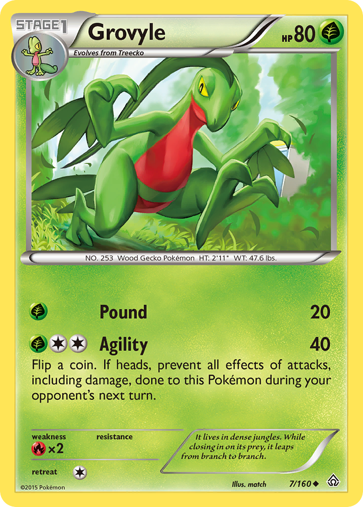 Grovyle (7/160) [XY: Primal Clash] | Clutch Gaming