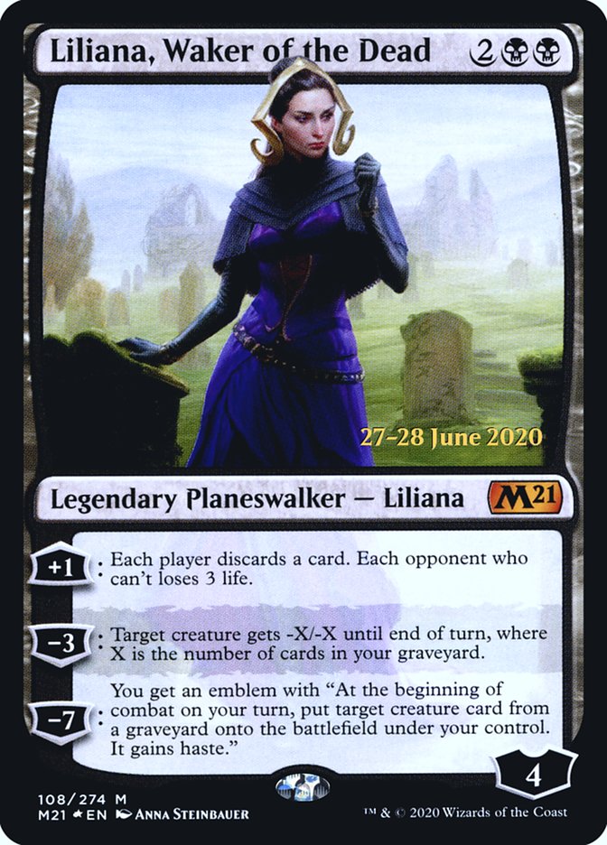 Liliana, Waker of the Dead [Core Set 2021 Prerelease Promos] | Clutch Gaming