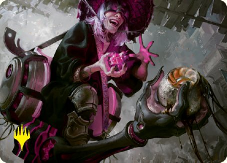 Undercity Scrounger Art Card (Gold-Stamped Signature) [Kamigawa: Neon Dynasty Art Series] | Clutch Gaming