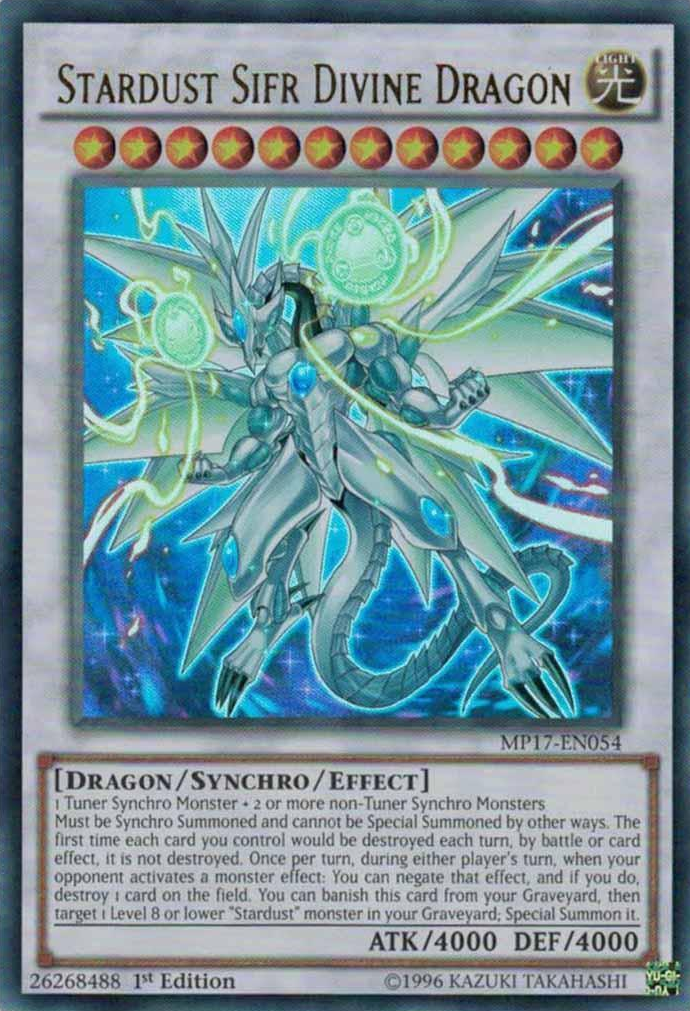 Stardust Sifr Divine Dragon [MP17-EN054] Ultra Rare | Clutch Gaming