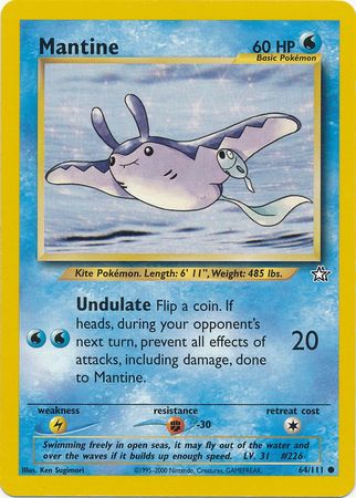 Mantine (64/111) [Neo Genesis Unlimited] | Clutch Gaming