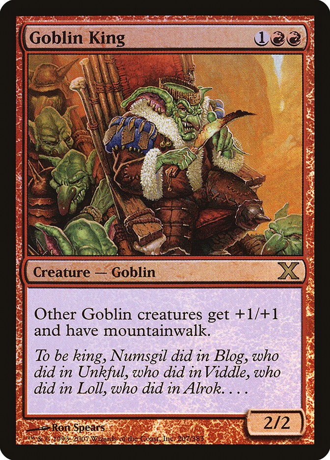 Goblin King (Premium Foil) [Tenth Edition] | Clutch Gaming