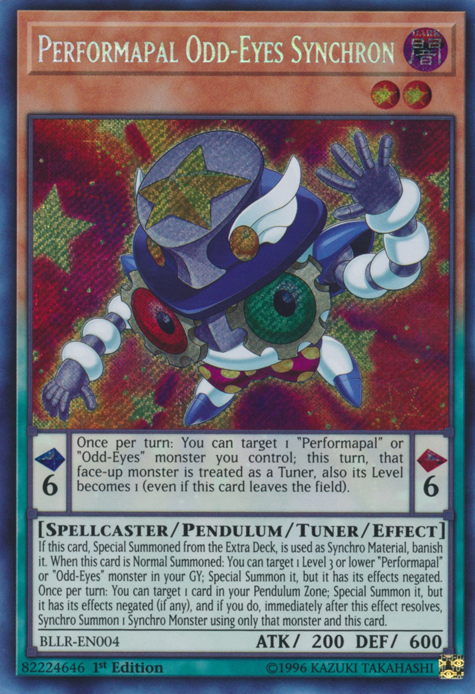 Performapal Odd-Eyes Synchron [BLLR-EN004] Secret Rare | Clutch Gaming