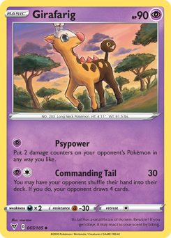 Girafarig (065/185) [Sword & Shield: Vivid Voltage] | Clutch Gaming