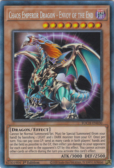 Chaos Emperor Dragon - Envoy of the End [TOCH-EN030] Collector's Rare | Clutch Gaming