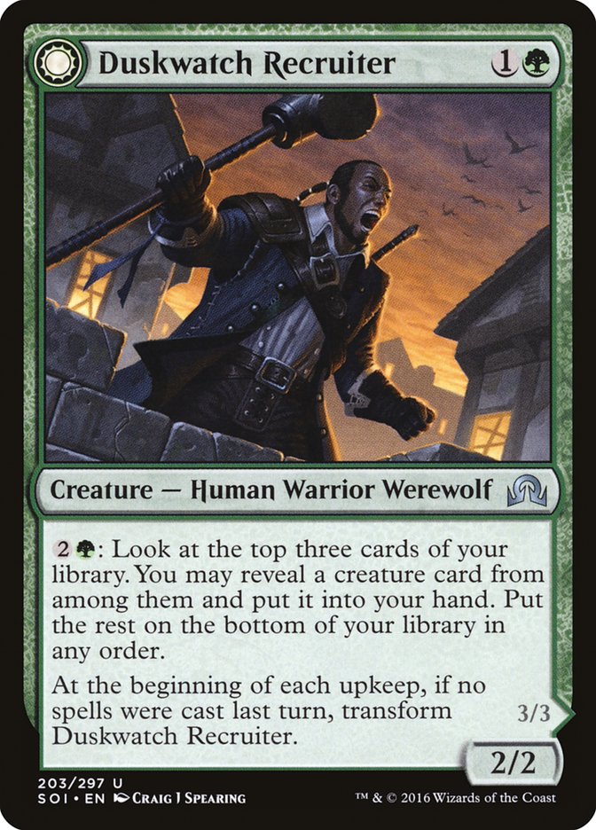 Duskwatch Recruiter // Krallenhorde Howler [Shadows over Innistrad] | Clutch Gaming