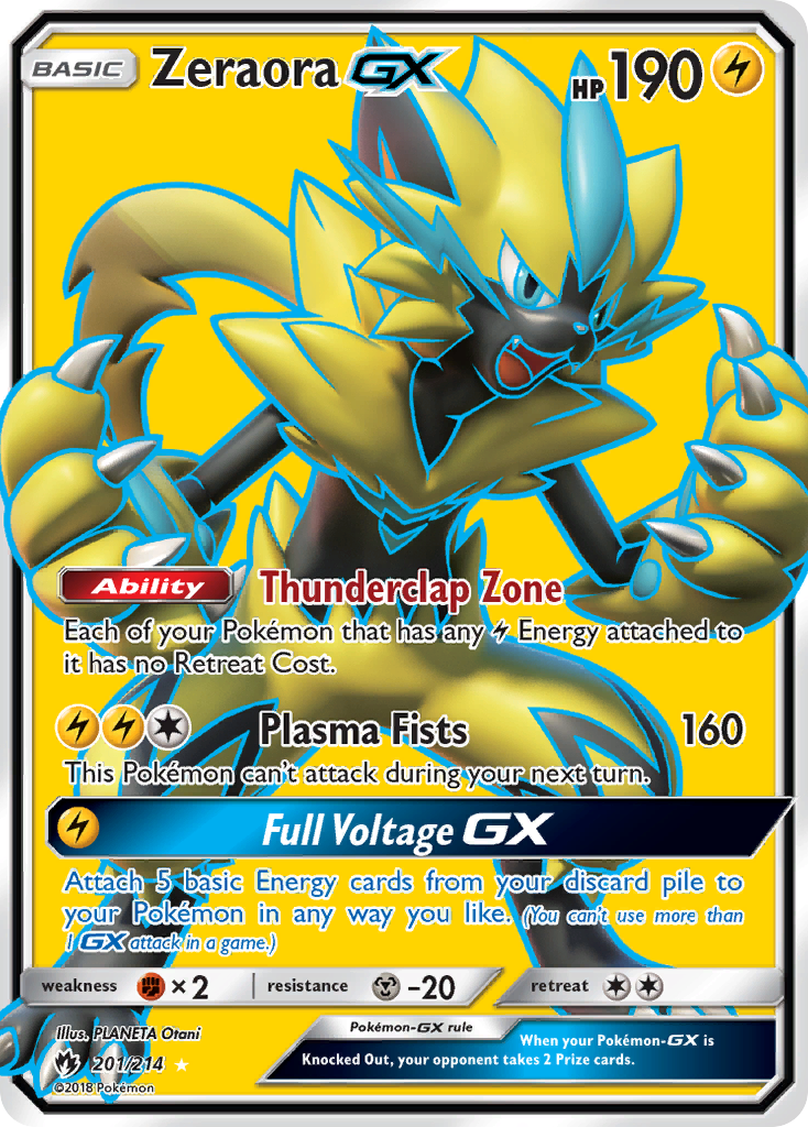 Zeraora GX (201/214) [Sun & Moon: Lost Thunder] | Clutch Gaming