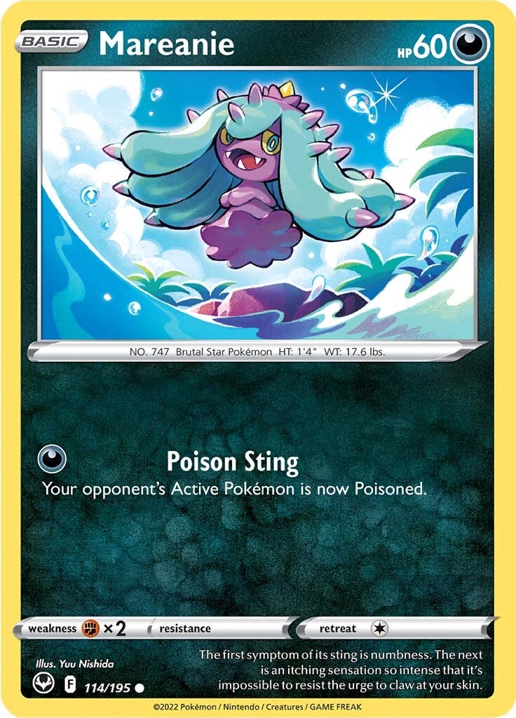 Mareanie (114/195) [Sword & Shield: Silver Tempest] | Clutch Gaming