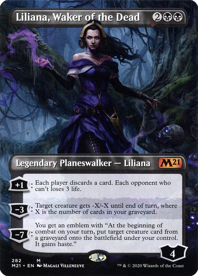 Liliana, Waker of the Dead (Borderless) [Core Set 2021] | Clutch Gaming