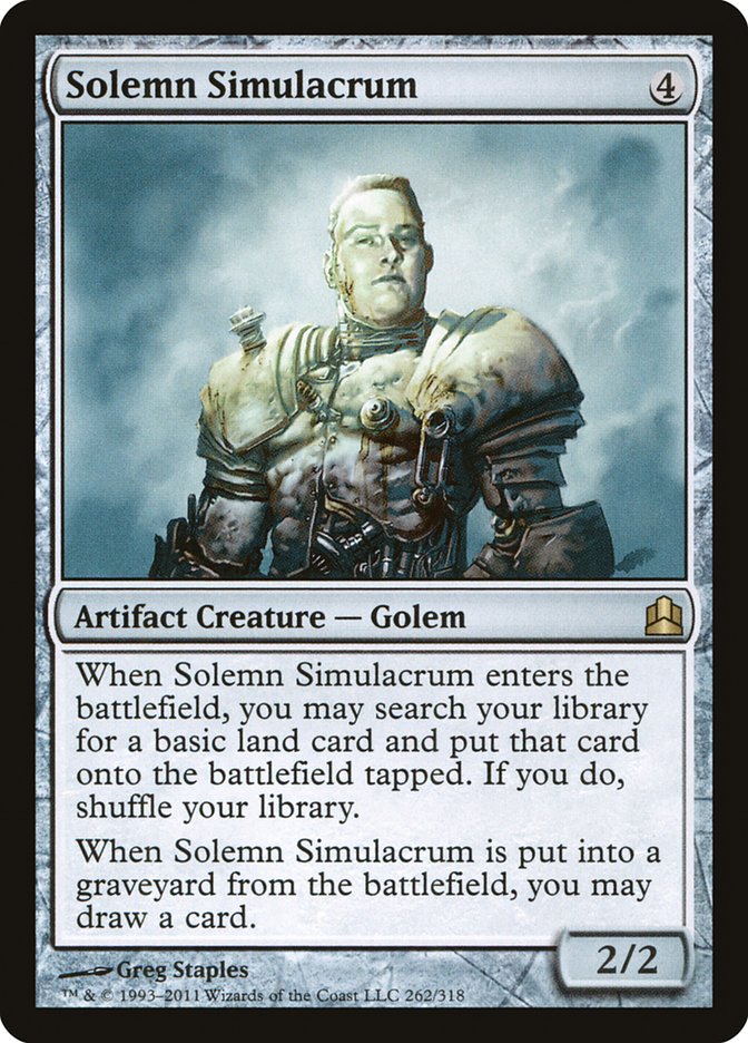 Solemn Simulacrum [Commander 2011] | Clutch Gaming