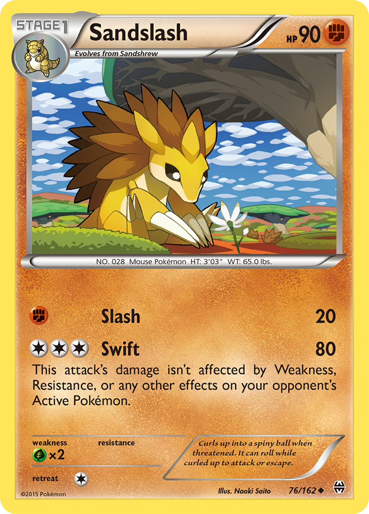 Sandslash (76/162) [XY: BREAKthrough] | Clutch Gaming