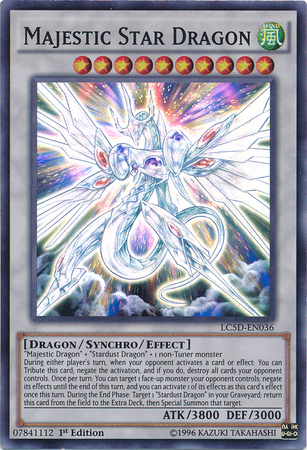 Majestic Star Dragon [LC5D-EN036] Super Rare | Clutch Gaming