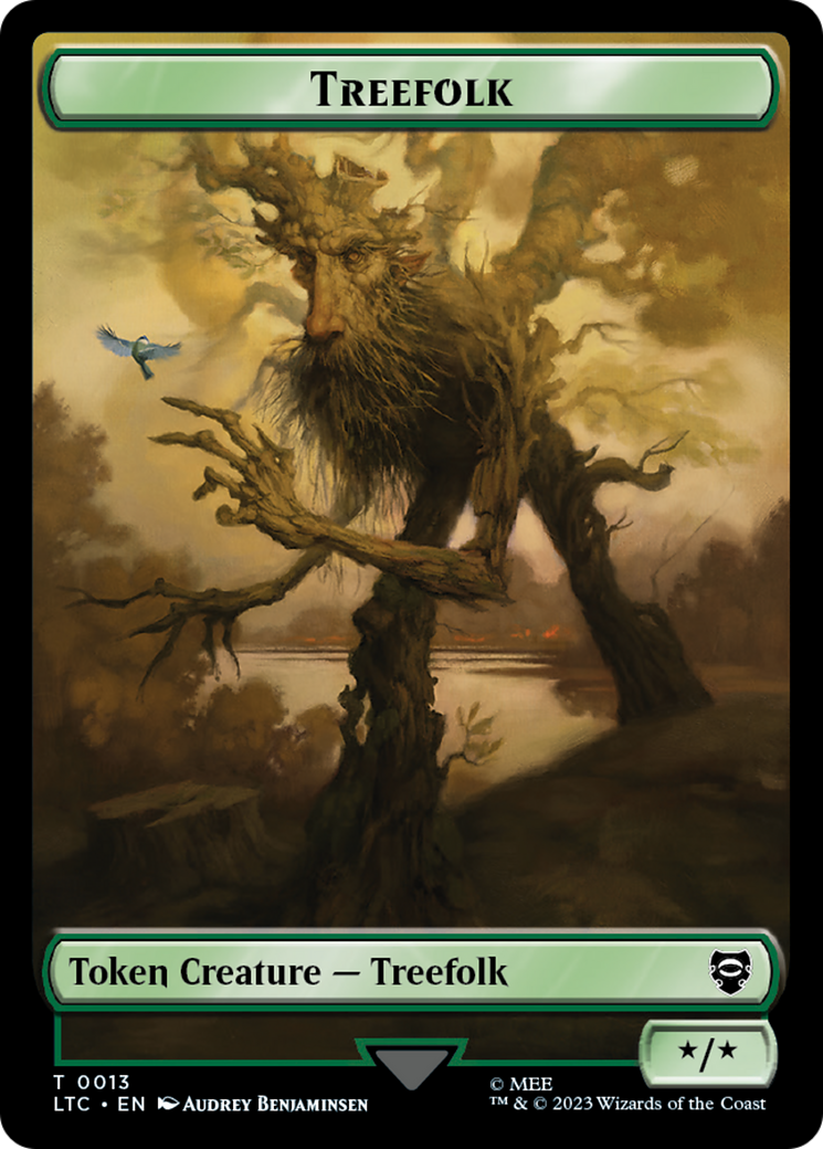 Treefolk // Food Token [The Lord of the Rings: Tales of Middle-Earth Commander Tokens] | Clutch Gaming