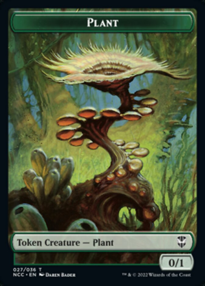 Plant // Treasure (015) Double-Sided Token [Streets of New Capenna Commander Tokens] | Clutch Gaming