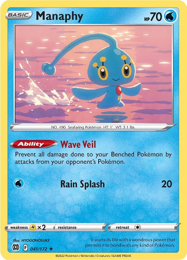 Manaphy (041/172) [Sword & Shield: Brilliant Stars] | Clutch Gaming